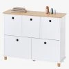 Meuble De Rangement 5 Bacs LIGNE PTILOU Blanc/bois - Vertbaudet