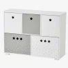 Meuble De Rangement 5 Bacs LIGNE SIRIUS Blanc/gris - Vertbaudet -Vertbaudet Magasin meuble de rangement 5 bacs ligne sirius