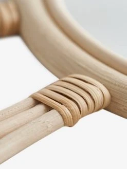 Miroir En Rotin à Pompons Sunshine Naturel - Vertbaudet -Vertbaudet Magasin miroir en rotin a pompons sunshine 3