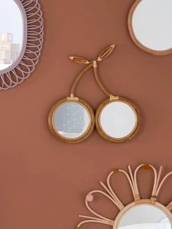 Miroir Rotin Cerise Rotin - Vertbaudet -Vertbaudet Magasin miroir rotin cerise 3
