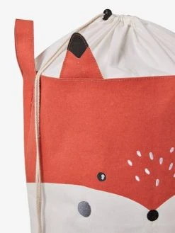 Panier à Linge Renard Blanc Imprimé - Vertbaudet -Vertbaudet Magasin panier a linge renard 2
