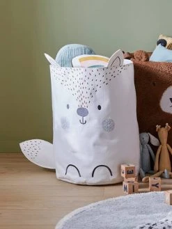 Panier à Linge Renard Des Neiges Blanc - Vertbaudet -Vertbaudet Magasin panier a linge renard des neiges 1