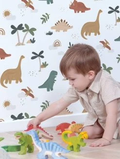 Papier Peint Dinosaures Sunny LILIPINSO Multicolore - Lilipinso