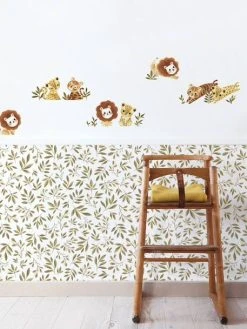 Papier Peint Feuillage Savane Felidae LILIPINSO Lichen - Lilipinso -Vertbaudet Magasin papier peint feuillage savane felidae lilipinso 2