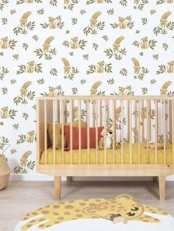 Papier Peint Léopard Savane Felidae LILIPINSO Ocre - Lilipinso 7 Papier Peint Léopard Savane Felidae LILIPINSO Ocre - Lilipinso -Vertbaudet Magasin papier peint leopard savane felidae lilipinso 2