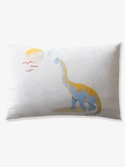 Parure Enfant JURASSIC CAMP Oeko-Tex® Blanc Imprimé - Vertbaudet -Vertbaudet Magasin parure enfant jurassic camp oeko tex 5