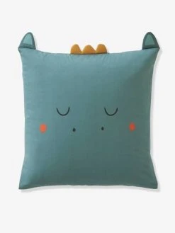 Parure Housse De Couette + Taie D'oreiller BIO* DRAGON Vert / écru - Vertbaudet -Vertbaudet Magasin parure housse de couette taie doreiller bio dragon 3