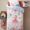 Parure Housse De Couette + Taie D'oreiller Enfant ABC PRINCESSE Mauve - Vertbaudet -Vertbaudet Magasin parure housse de couette taie doreiller enfant abc princesse