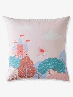 Parure Housse De Couette + Taie D'oreiller Enfant ABC PRINCESSE Mauve - Vertbaudet -Vertbaudet Magasin parure housse de couette taie doreiller enfant abc princesse 2