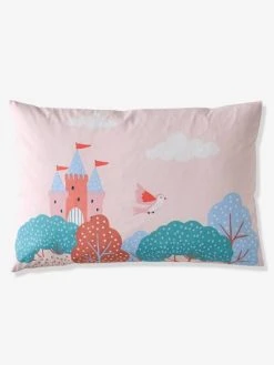Parure Housse De Couette + Taie D'oreiller Enfant ABC PRINCESSE Mauve - Vertbaudet -Vertbaudet Magasin parure housse de couette taie doreiller enfant abc princesse 4