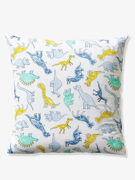 Parure Housse De Couette + Taie D'oreiller Enfant DINO MANIA Blanc - Vertbaudet 4 Parure Housse De Couette + Taie D'oreiller Enfant DINO MANIA Blanc - Vertbaudet – Image 2