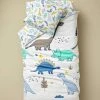 Parure Housse De Couette + Taie D'oreiller Enfant DINO MANIA Blanc - Vertbaudet -Vertbaudet Magasin parure housse de couette taie doreiller enfant dino mania