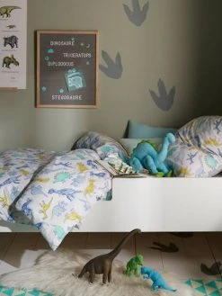 Parure Housse De Couette + Taie D'oreiller Enfant DINO MANIA Blanc - Vertbaudet 11 Parure Housse De Couette + Taie D'oreiller Enfant DINO MANIA Blanc - Vertbaudet -Vertbaudet Magasin parure housse de couette taie doreiller enfant dino mania 4