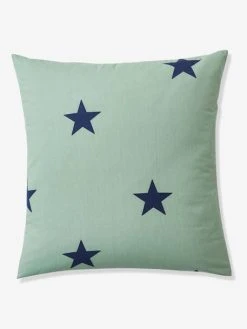 Parure Housse De Couette + Taie D'oreiller Enfant DREAM BIG Kaki / étoiles Marine - Vertbaudet -Vertbaudet Magasin parure housse de couette taie doreiller enfant dream big 2