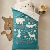 Parure Housse De Couette + Taie D'oreiller Enfant En Coton Bio* NATURE SAUVAGE Bleu - Vertbaudet -Vertbaudet Magasin parure housse de couette taie doreiller enfant en coton bio nature sauvage