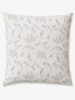 Parure Housse De Couette + Taie D'oreiller Enfant En Coton Bio* Ô MA BANQUISE Marine / écru - Vertbaudet -Vertbaudet Magasin parure housse de couette taie doreiller enfant en coton bio o ma banquise 2