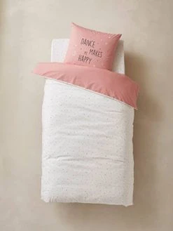 Parure Housse De Couette + Taie D'oreiller Enfant ENTRECHAT Rose - Vertbaudet -Vertbaudet Magasin parure housse de couette taie doreiller enfant entrechat 4