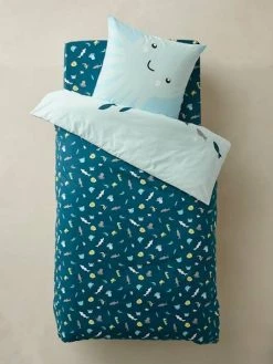 Parure Housse De Couette + Taie D'oreiller Enfant FONDS MARINS Bleu - Vertbaudet -Vertbaudet Magasin parure housse de couette taie doreiller enfant fonds marins 3