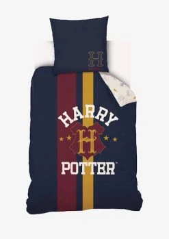 Parure Housse De Couette + Taie D'oreiller Enfant Harry Potter® Bleu Fonce Imprime - Harry Potter -Vertbaudet Magasin parure housse de couette taie doreiller enfant harry potter 5