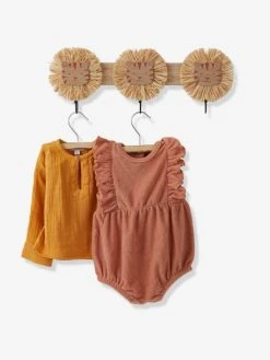 Patère Lions En Raphia Bois/raphia - Vertbaudet -Vertbaudet Magasin patere lions en raphia 1