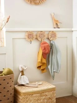 Patère Lions En Raphia Bois/raphia - Vertbaudet -Vertbaudet Magasin patere lions en raphia 2