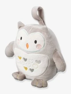 Peluche Aide Au Sommeil Rechargeable TOMMEE TIPPEE Ollie La Chouette Gris Clair/blanc - Tommee Tippee -Vertbaudet Magasin peluche aide au sommeil rechargeable tommee tippee ollie la chouette 2
