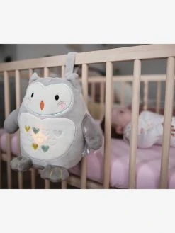 Peluche Aide Au Sommeil Rechargeable TOMMEE TIPPEE Ollie La Chouette Gris Clair/blanc - Tommee Tippee -Vertbaudet Magasin peluche aide au sommeil rechargeable tommee tippee ollie la chouette 3