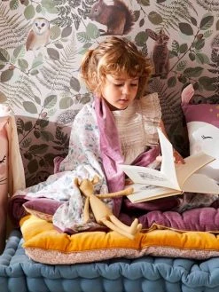 Plaid En Velours VICTORIA Prune - Vertbaudet -Vertbaudet Magasin plaid en velours victoria 2