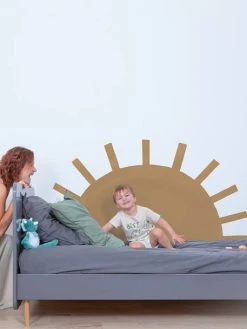 Planche De Stickers Géant Soleil Sunny LILIPINSO Moutarde - Lilipinso -Vertbaudet Magasin planche de stickers geant soleil sunny lilipinso 1