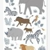 Planche De Stickers LILIPINSO - Big Five & Cie - Animaux Jungle Multicolore - Lilipinso
