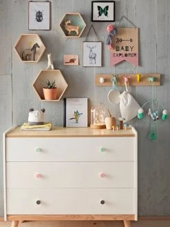 Porte-manteau Avec Patères Z'animo Bois/multicolore - Vertbaudet -Vertbaudet Magasin porte manteau avec pateres zanimo 4