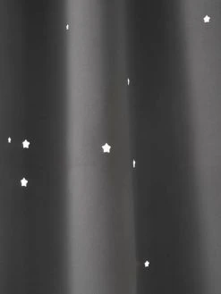 Rideau à œillets Occultant Et Motifs Perforés Gris Foncé / étoiles - Vertbaudet -Vertbaudet Magasin rideau a oeillets occultant et motifs perfores 2