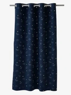 Rideau Occultant Phosphorescent Dino Bleu - Vertbaudet -Vertbaudet Magasin rideau occultant phosphorescent dino 2