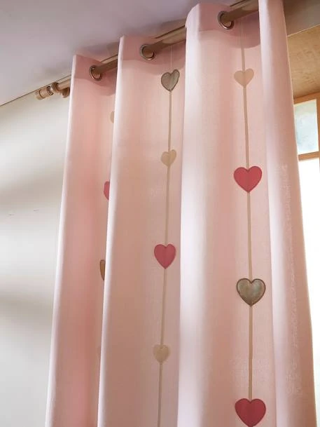 Rideau Tamisant Guirlande Coeurs Rose - Vertbaudet 6 Rideau Tamisant Guirlande Coeurs Rose - Vertbaudet – Image 4