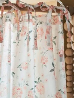 Rideau Voilage EAU DE ROSE écru / Rose - Vertbaudet -Vertbaudet Magasin rideau voilage eau de rose 2
