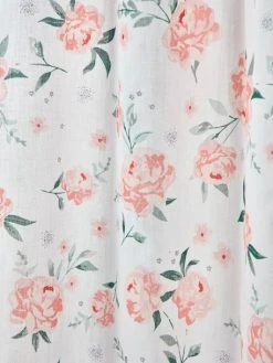 Rideau Voilage EAU DE ROSE écru / Rose - Vertbaudet -Vertbaudet Magasin rideau voilage eau de rose 3