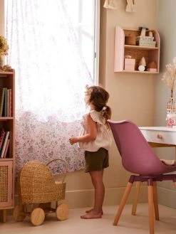 Rideau Voilage VICTORIA écru / Multicolore - Vertbaudet -Vertbaudet Magasin rideau voilage victoria 4