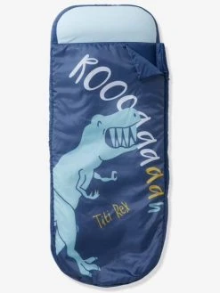 Sac De Couchage Readybed® Avec Matelas Intégré DINO RAMA Bleu Foncé - Vertbaudet