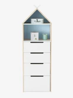 Semainier Fond Réversible Bleu Ou Rose LIGNE TIPILI Bleu Clair - Vertbaudet -Vertbaudet Magasin semainier fond reversible bleu ou rose ligne tipili 2