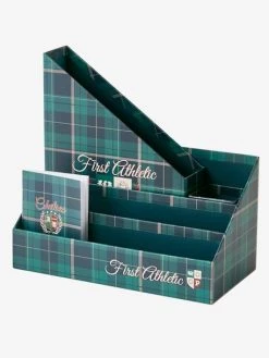 Set Rangement Bureau Ecusson Vert / Bleu - Vertbaudet -Vertbaudet Magasin set rangement bureau ecusson 2