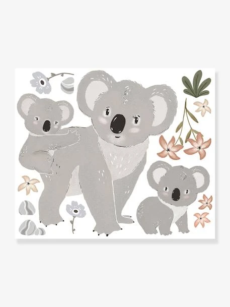 Stickers Géants Branche Koala Lilydale LILIPINSO Gris - Lilipinso 3 Stickers Géants Branche Koala Lilydale LILIPINSO Gris - Lilipinso