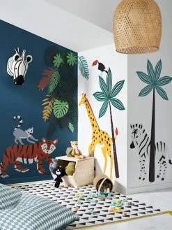 Stickers XL Green Jungle Multicolore - Vertbaudet