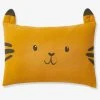 Taie D'oreille Bébé En Gaze De Coton Tigre HANOÏ Jaune Moyen Uni Avec Decor - Vertbaudet