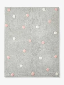 Tapis Confetti Gris Imprimé - Vertbaudet