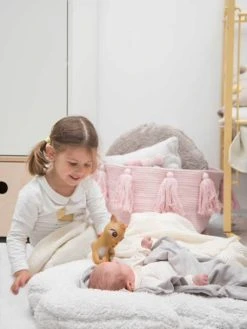 Tapis Coton Lavable Ailes Puffy Wings LORENA CANALS Bleu Grisé - Lorena Canals -Vertbaudet Magasin tapis coton lavable ailes puffy wings lorena canals 2