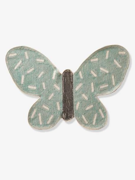 Tapis En éponge Papillon Bleu/blanc - Vertbaudet 4 Tapis En éponge Papillon Bleu/blanc - Vertbaudet – Image 2