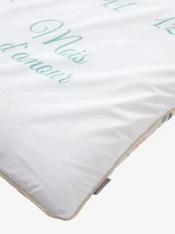 Tapis Photo Bébé EAU DE ROSE écru / Rose - Vertbaudet -Vertbaudet Magasin tapis photo bebe eau de rose 3