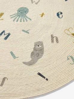 Tapis Rond Abécédaire Marin Ivoire - Vertbaudet -Vertbaudet Magasin tapis rond abecedaire marin 3