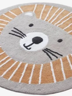 Tapis Rond Lavable Lion Gris / Orange - Vertbaudet 11 Tapis Rond Lavable Lion Gris / Orange - Vertbaudet -Vertbaudet Magasin tapis rond lavable lion 4
